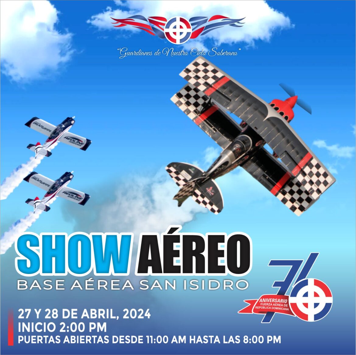 FARD invita población a show aéreo por 76 aniversario