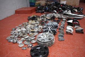 PN desmantela banda robaba piezas de vehículos