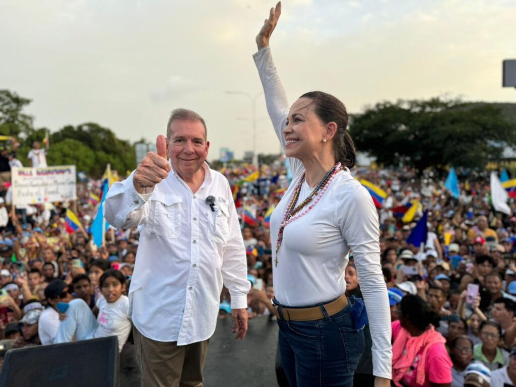María Corina Machado y Edmundo González