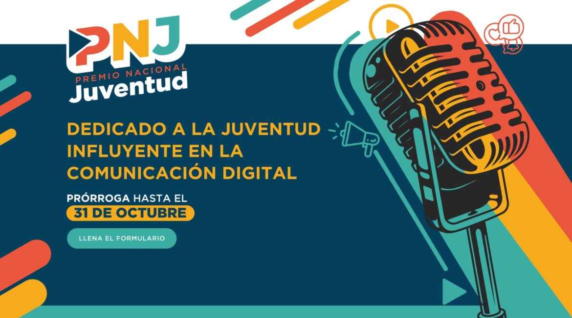 Juventud extiende prórroga para el Premio Nacional de la Juventud 2025