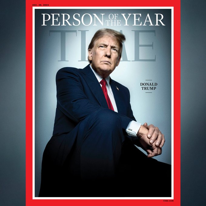 Revista "Time" nombra a Donald Trump persona del año