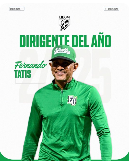 Fernando Tatis, elegido Dirigente del Año 2024-2025