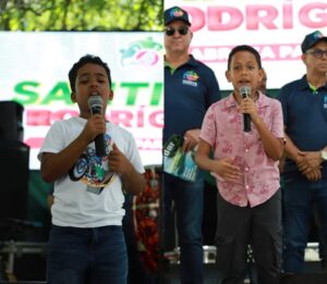Uno de los momentos más aplaudidos fue la participación de los niños Ian David Ferreira y Raeldo José Estévez