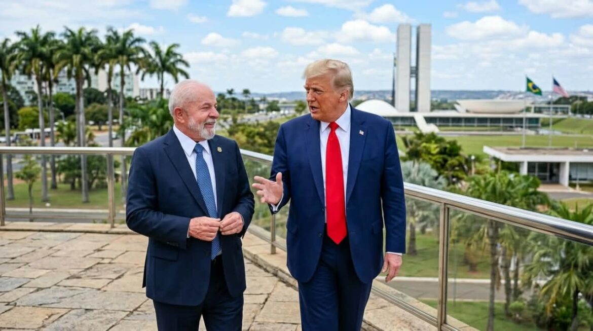 Lula y Trump durante conversación sobre aranceles y cooperación bilateral