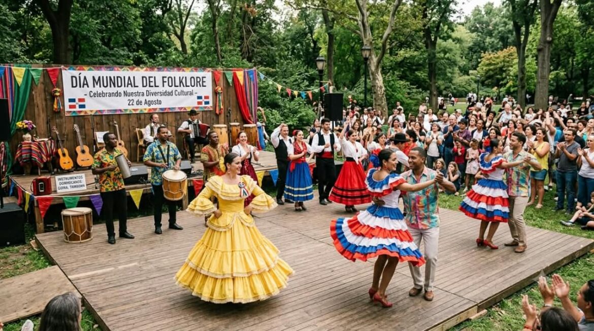 Carnaval dominicano con máscaras tradicionales y comparsas culturales