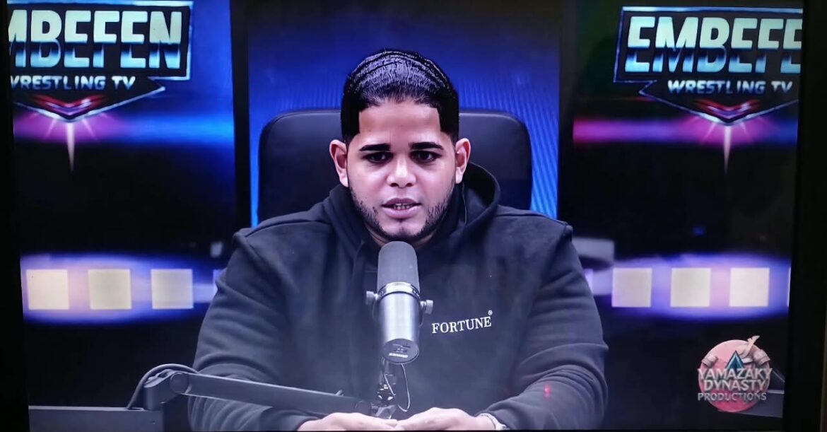 JC Rocka entrevista en Embefen Wrestling TV hablando de lucha libre dominicana