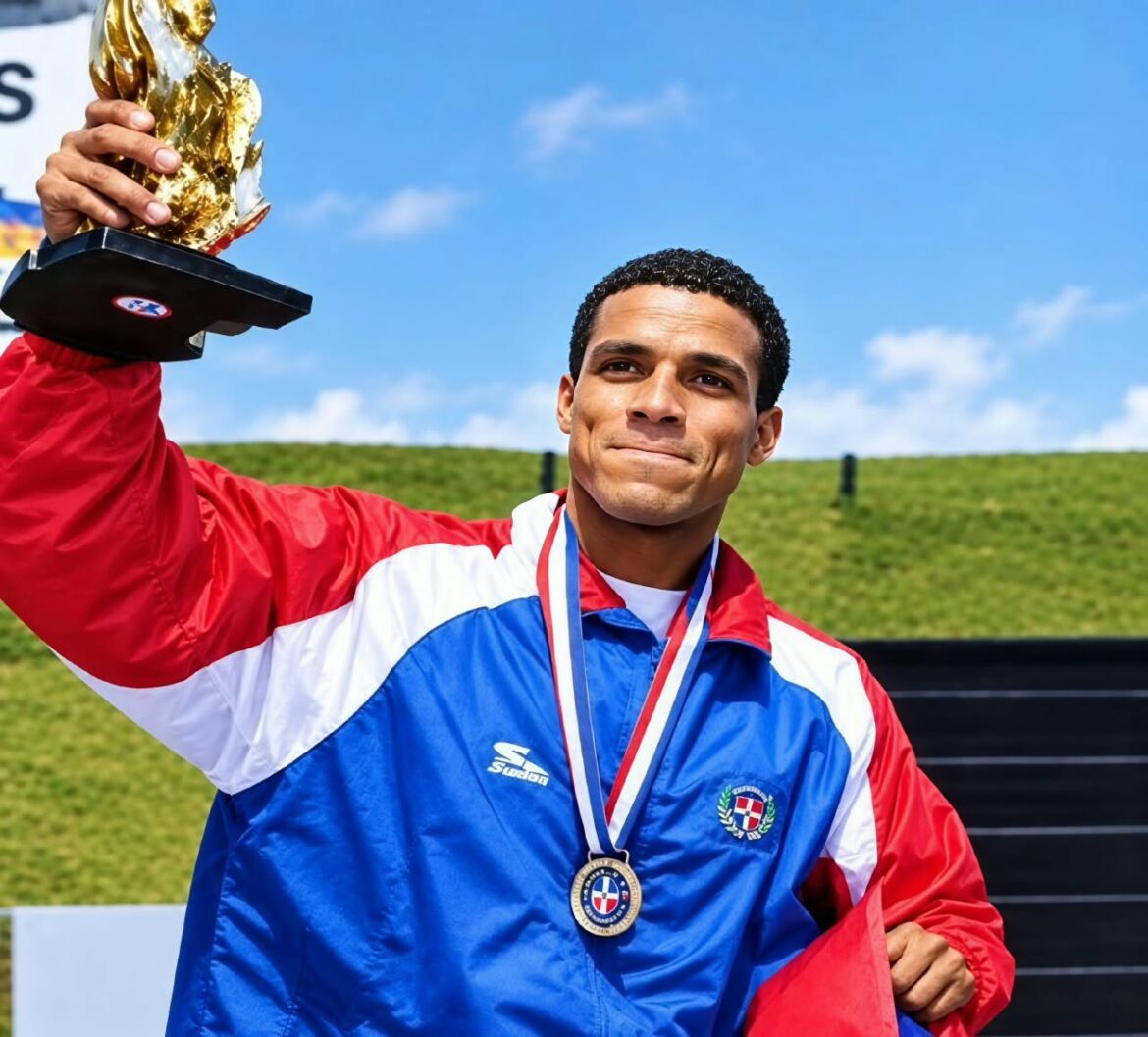 Boxeador dominicano Juan José Ubaldo Cabrera en competencia internacional